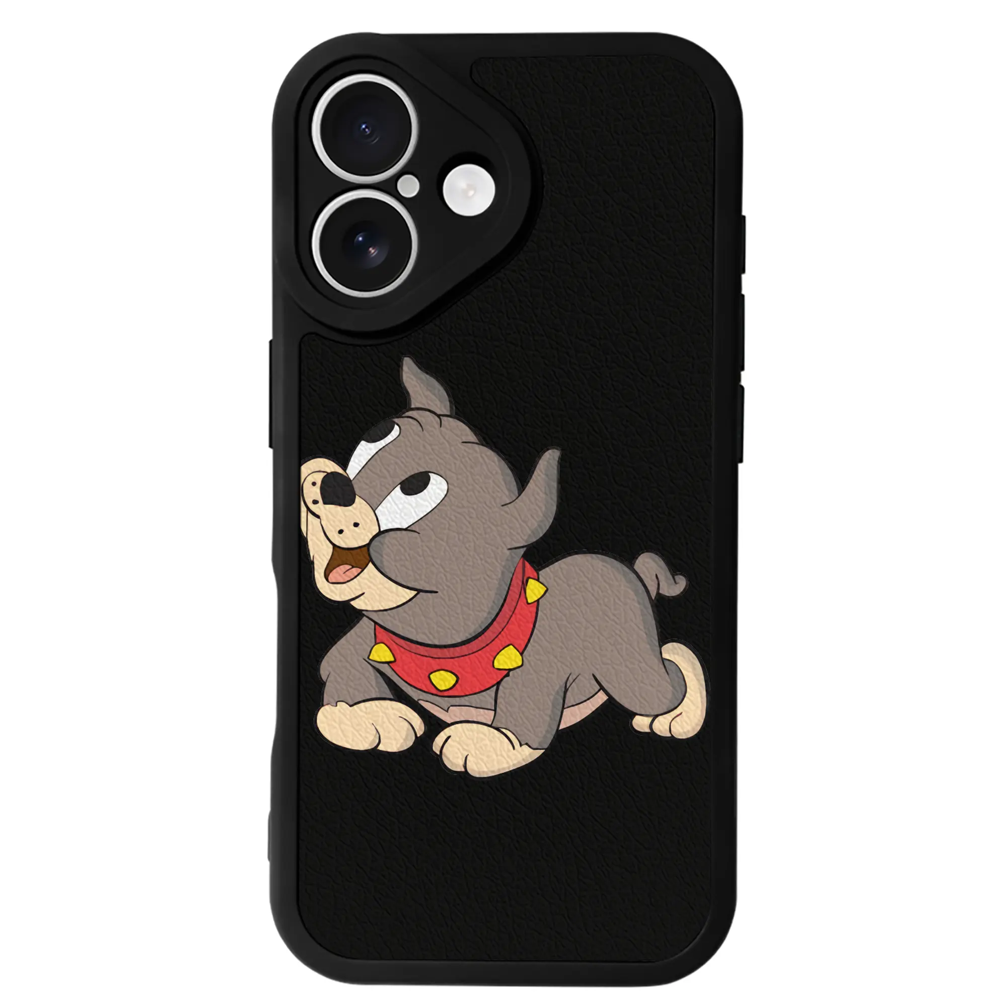 トムとジェリー グッズ タイク - IPhone 16シリーズ対応 ・ シリコンスマホケース ・ レザー調 ・ 高精度フィット ・ 耐衝撃 ・ ワイヤレス充電対応 ・ 精密カット